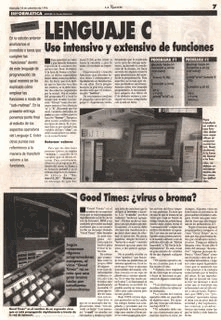 An article formatted in columns
