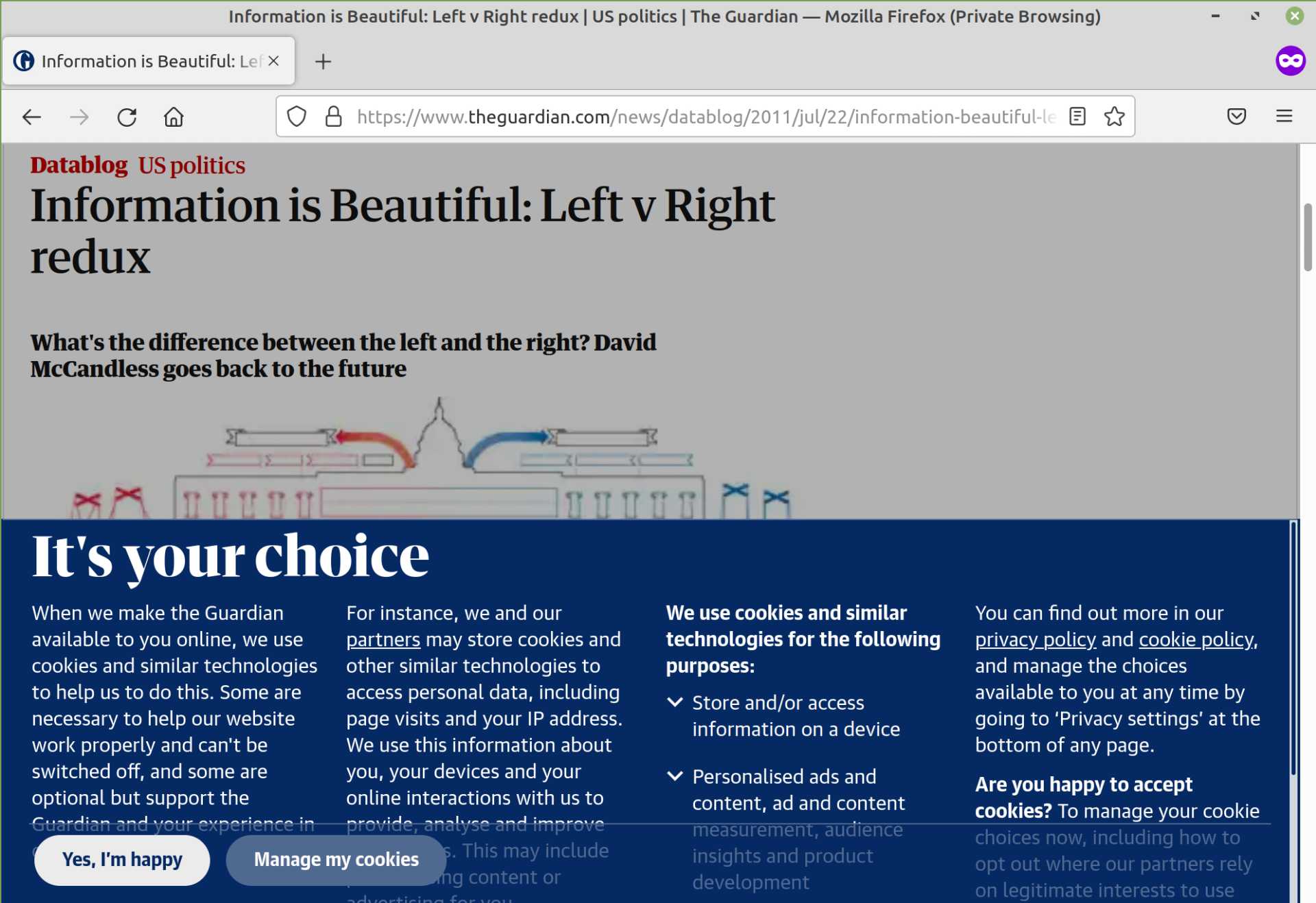 The Guardian&rsquo;s Cookie Banner